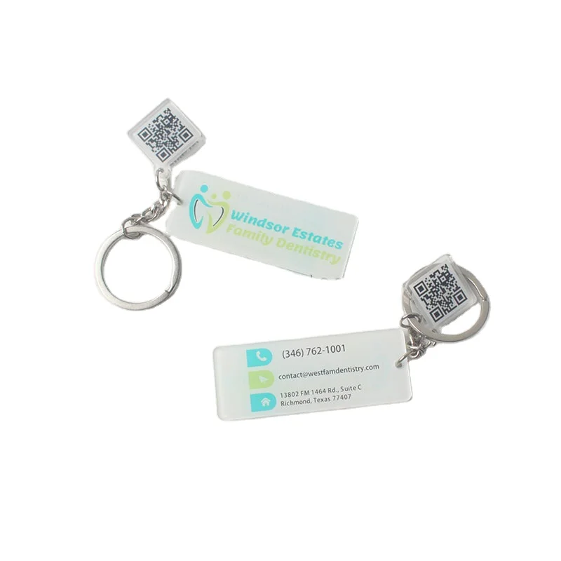 Clear plastic keyring t shirt design plastic acrylic keychain