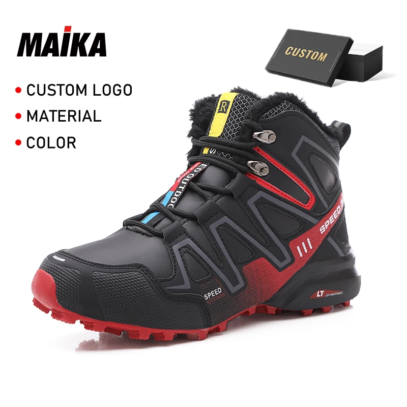 Custom Outdoor Casual Shoes Waterproof Hiking Running Non-slip Lace-up Mountain Trail High Quality Walking Climbing Shoe For Men