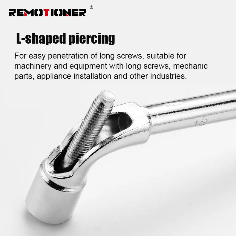 Wholesale 6-24mm L Type Double Ends Hex Socket Pierced Elbow Offset Wheel Nut Sockets Wrench