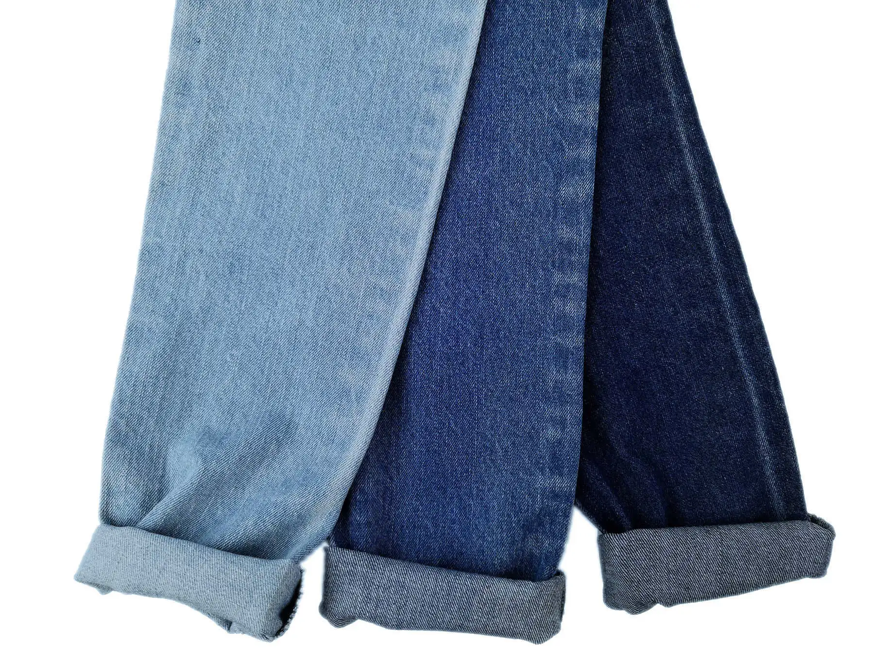 718 High quality cotton polyester viscose warp slub denim fabric for jeans wholesale