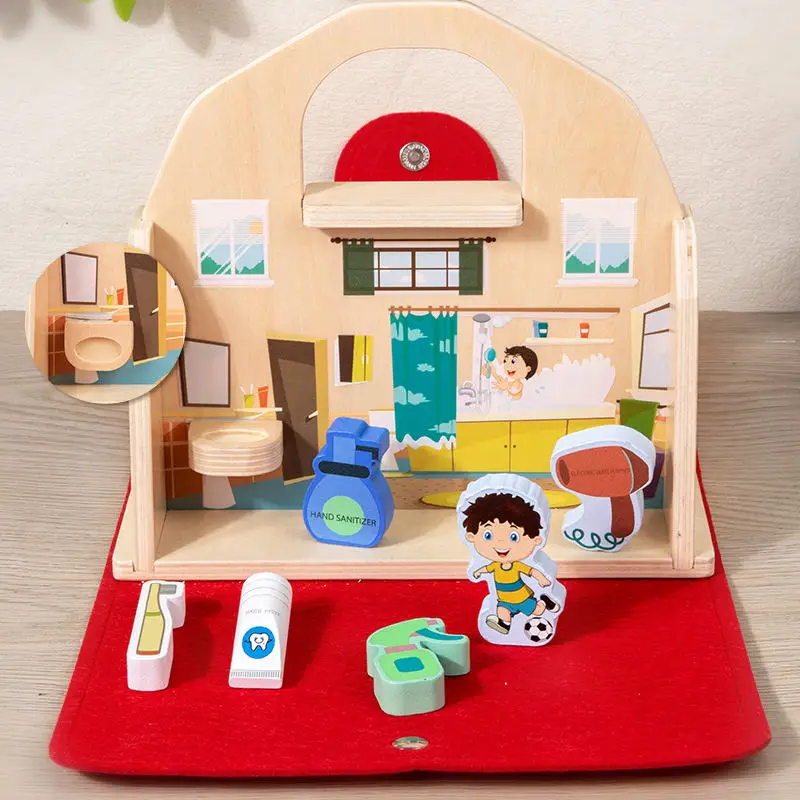 Wholesale Custom 2-in-1 Wooden Cutting Toy Early Education Pretend Play & Vegetables Baby Learning& Preschool Toy for Fruit