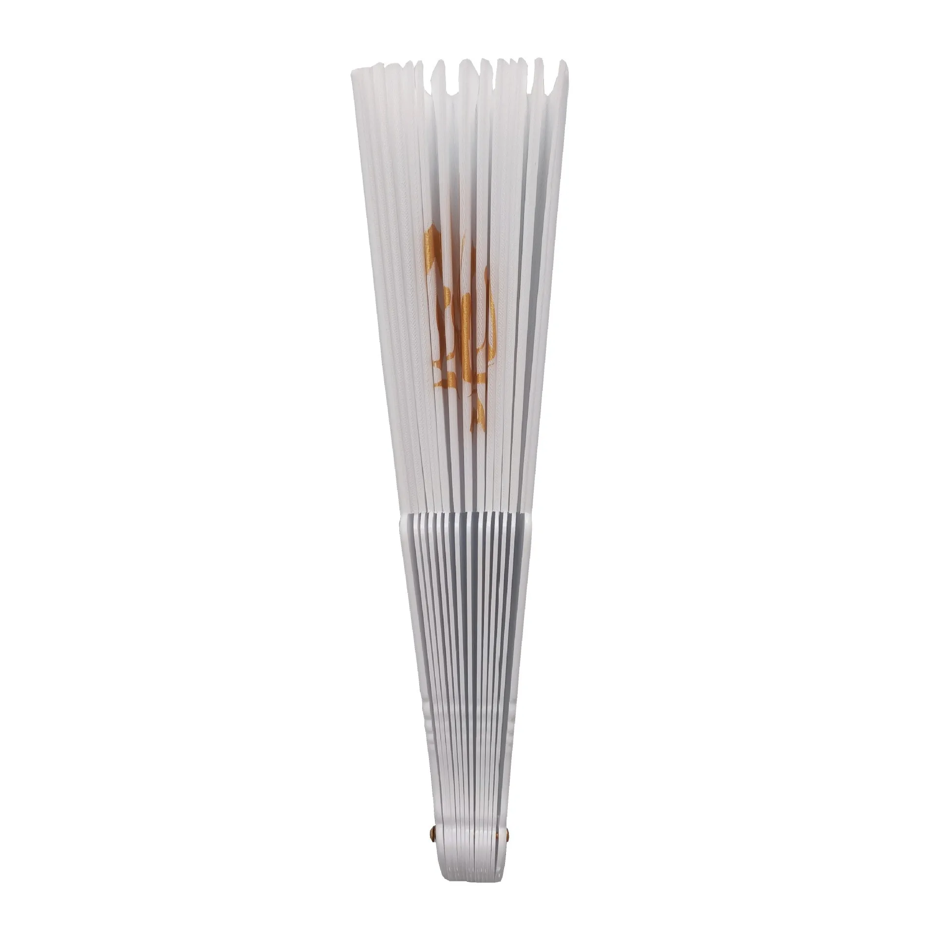 promotional personality Home decorative white paper custom printed UV portable folded plastic rib