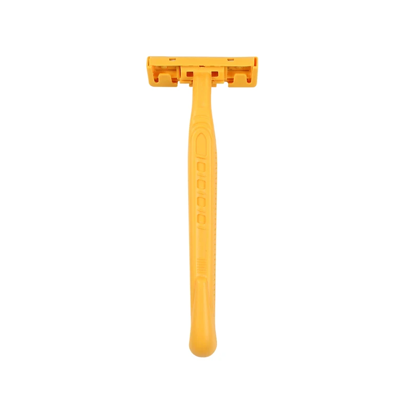 Factory Price Yellow Disposable Shaving Razor Double Blade Disposable Razor for Hotel Airplane Travel