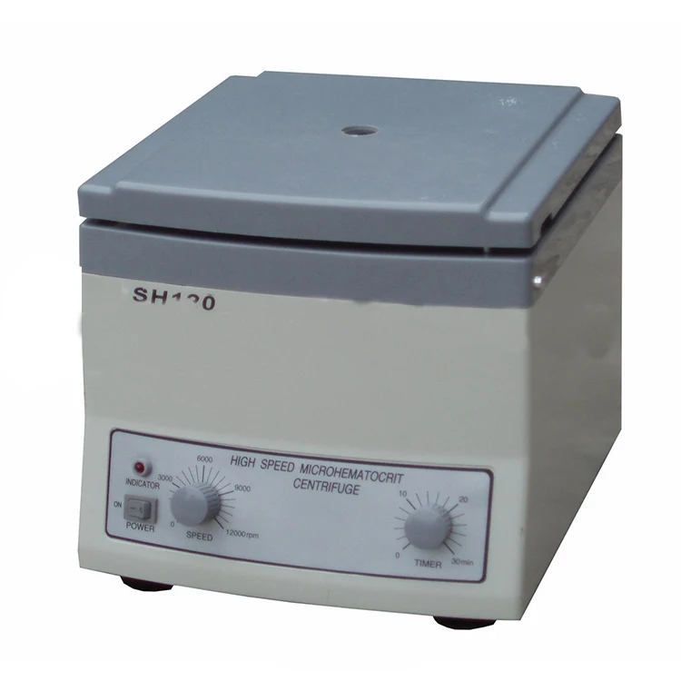 Центрифуга SH120 Benchtop для микрогематокрита, центрифуга для капиллярной трубки