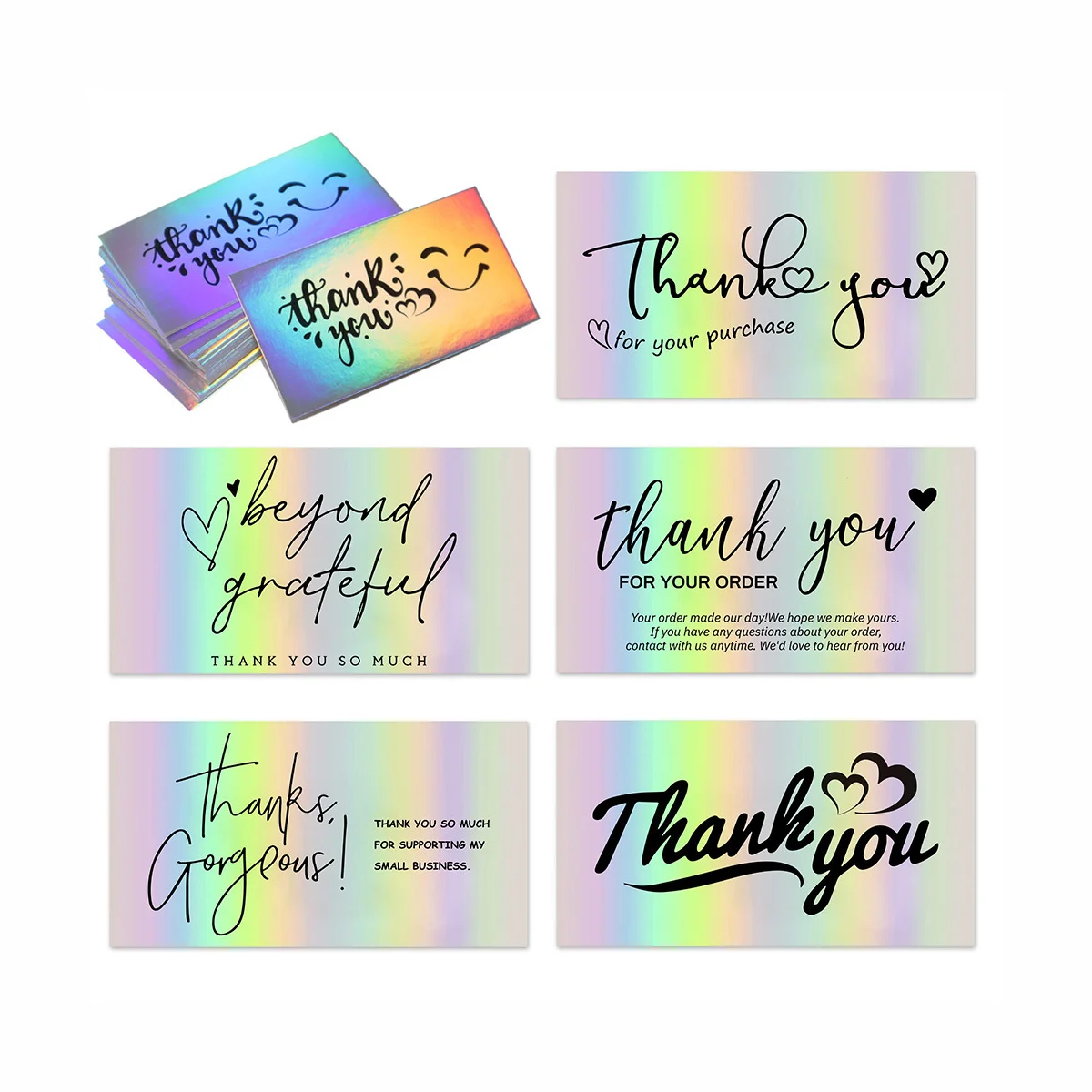 Eco Friendly Custom print logo Thank You Cards for Small Business Card Business greeting wedding cards