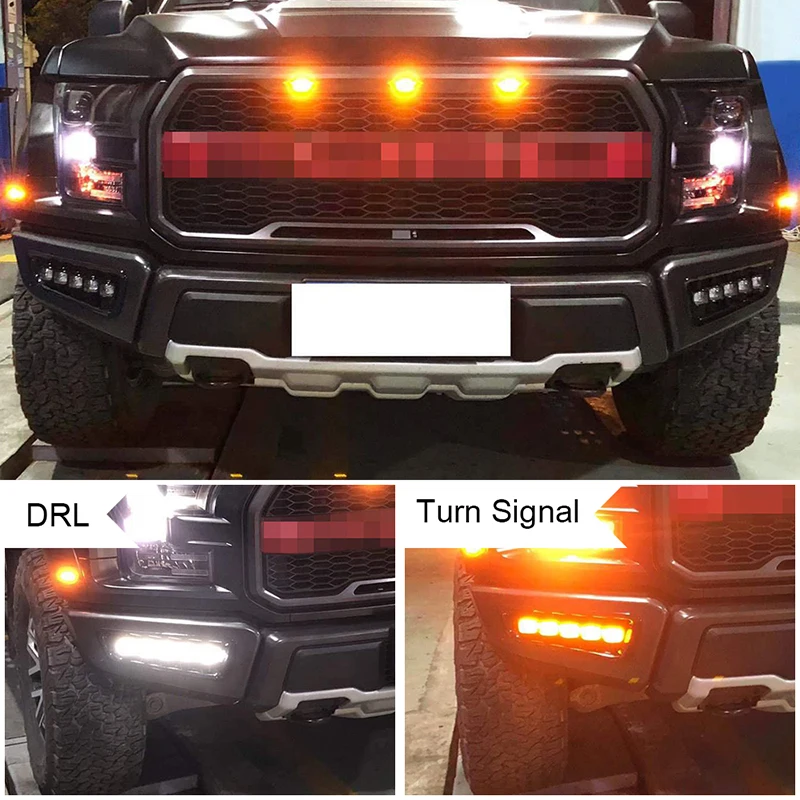 OVOVS Hot sales 12V for Ford Fog Lights LED Fog Lights with Switchback DRL Turn Signals for Ford F150 2017 2018 2019 2020