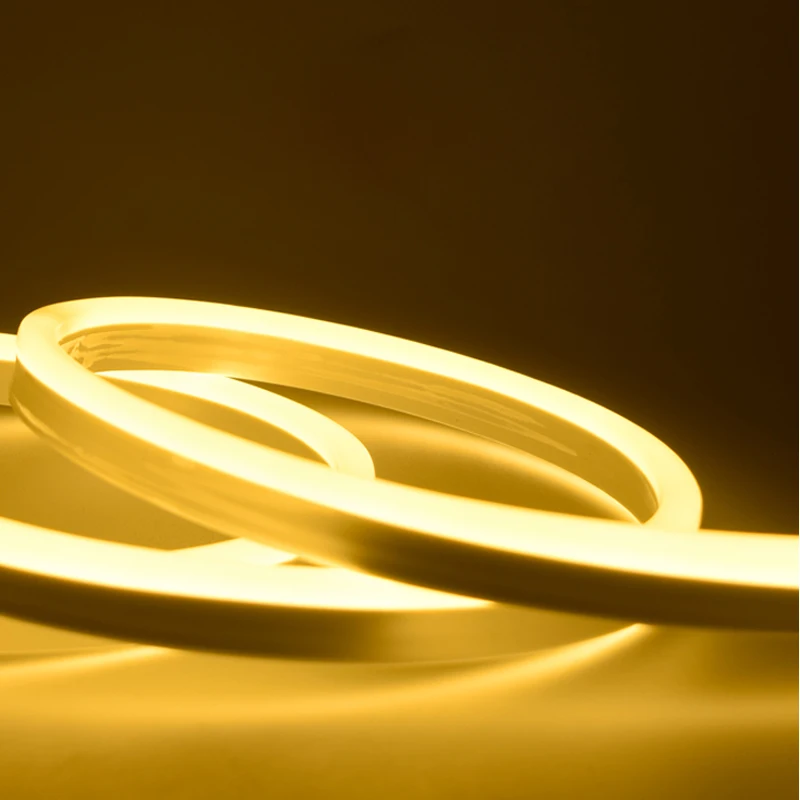 Flex Neon Strip Light Side-bend Plane IP20 Soft Silicone for Bar High Brightness 4x10mm Sign Letter 24v DC LED Ce 15 Luces Led