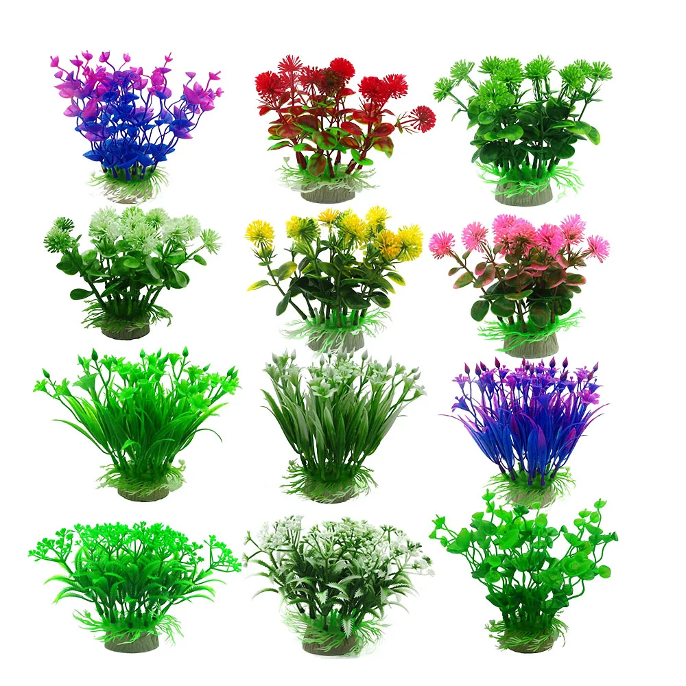 Wholesale Aquarium plastic plants Grass Artificial Plastic Water Plant for fish tank landscaping plants for the aquarium