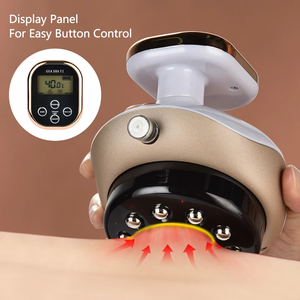 Smart Infrared Heat Therapy Gua Sha Massager Anti Cellulite Vacuum Electric Cupping