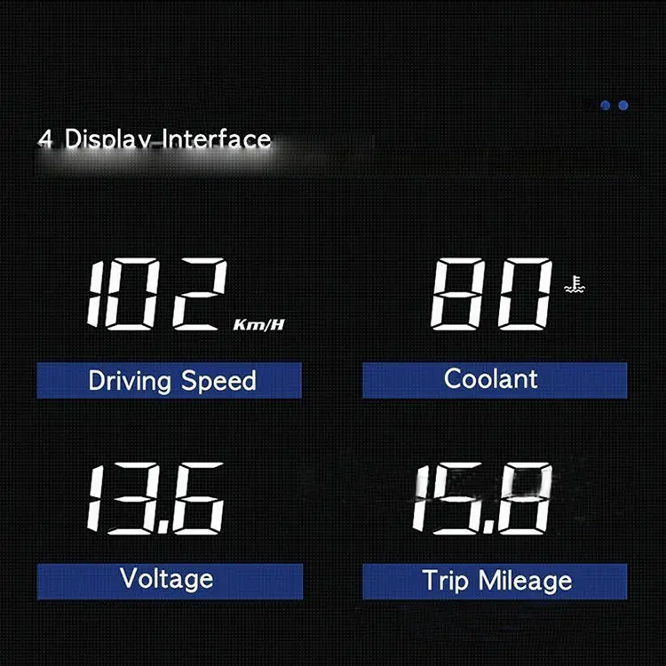 2024 New arrivals USB-powered small instrument projector car windshield hud head up display