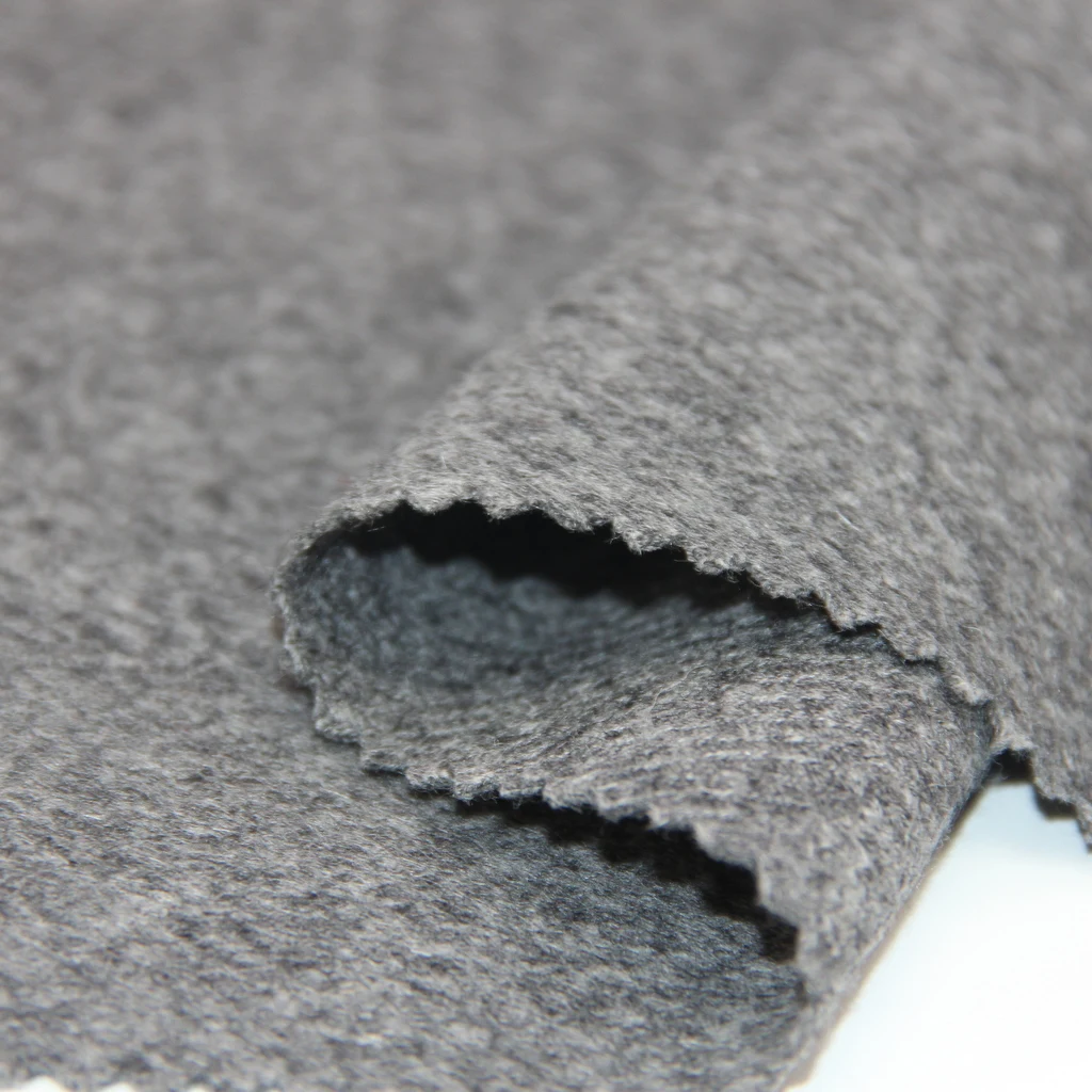 Hot sell suiting fabric gray Wrinkle Resistant wool fabric for coat