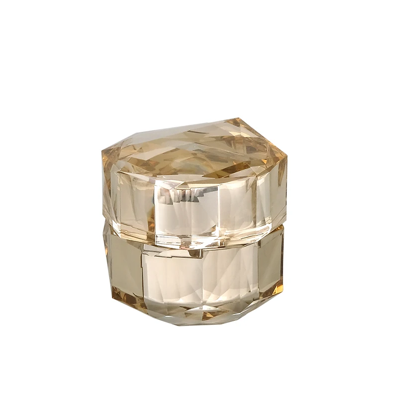 In Stock 1 oz 2 oz 4oz  5g 10g 12g 15g 30g 50g Diamond Clear Empty Cosmetic Plastic Makeup Jars with Lids