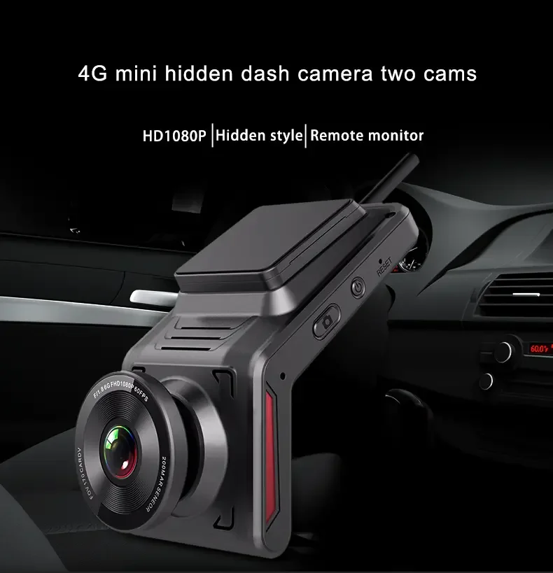 High Quality 4g Dash Cam with ir Night Vision and Motion Detection Android GPS Dash Camera