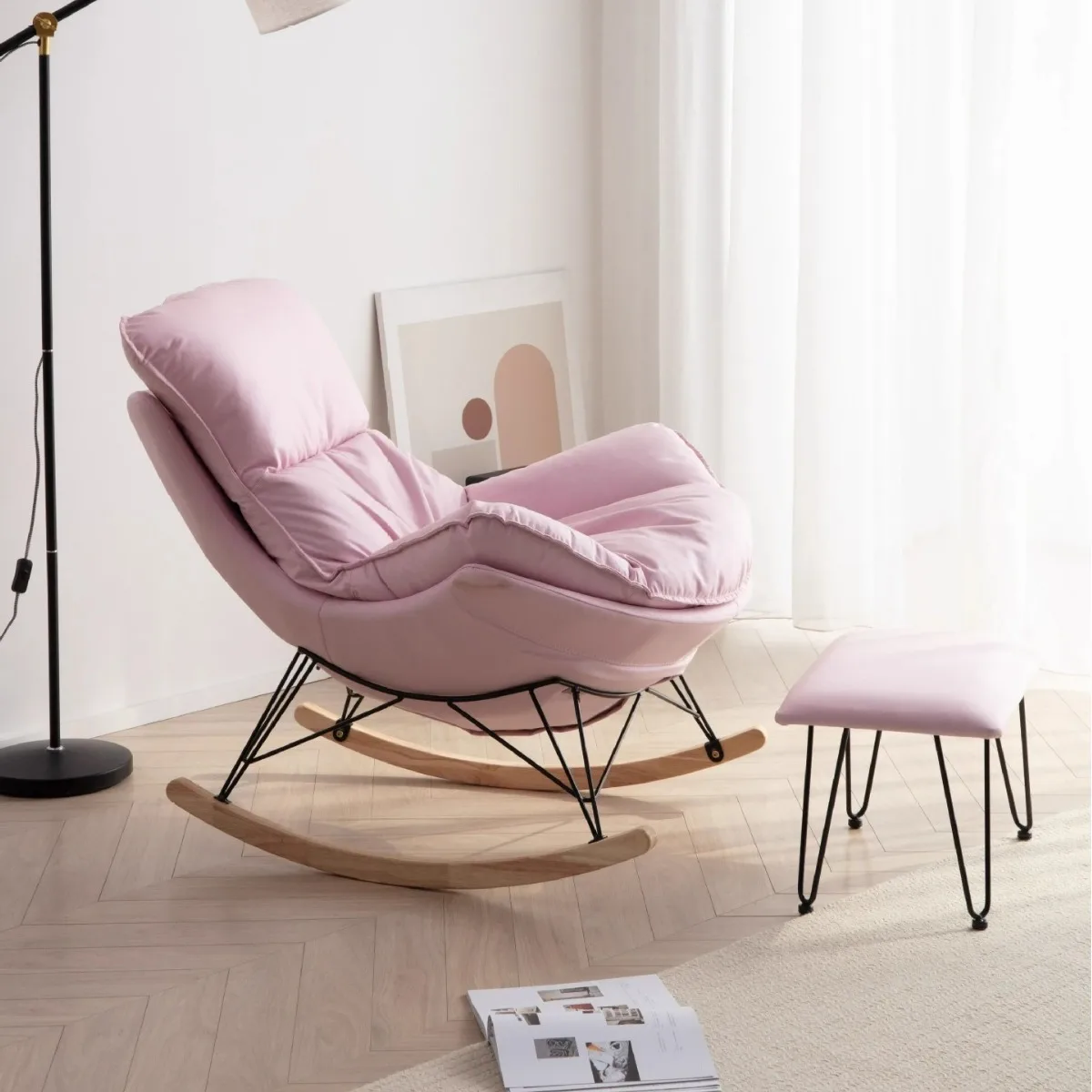 Factory customized living room furniture single bed chair reclining leisure leather sofa rocking lazy boy recliners