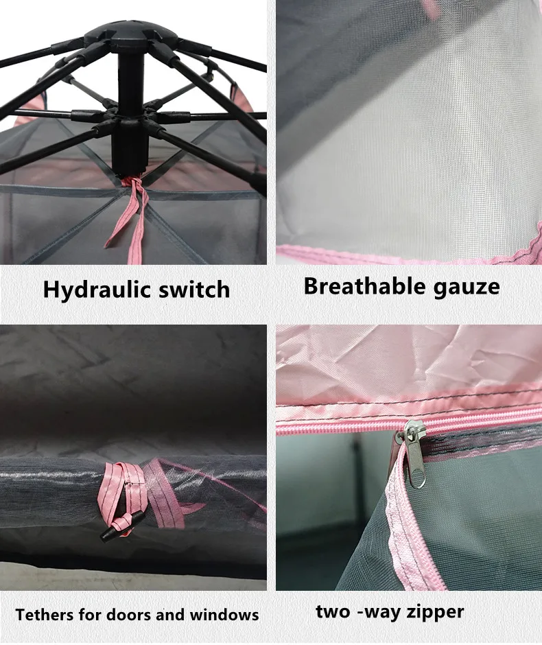 CHANODUG High Quality Double Layer Automatic Hydraulic Indoor Outdoor House Shaped Family Adult Kids Tent