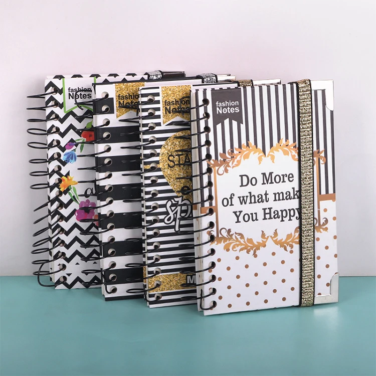 Best selling customized inner page design ink smearing resistant bts kids notebook