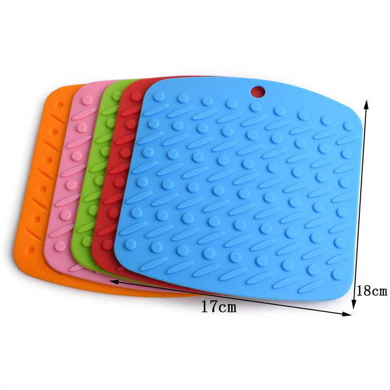 KitchenBowl Disc Cup Heat Insulation Anti-Slip Waterproof Air Fryer Drain Pad Pot Holder Anti Slip Mat Silicone Placemat