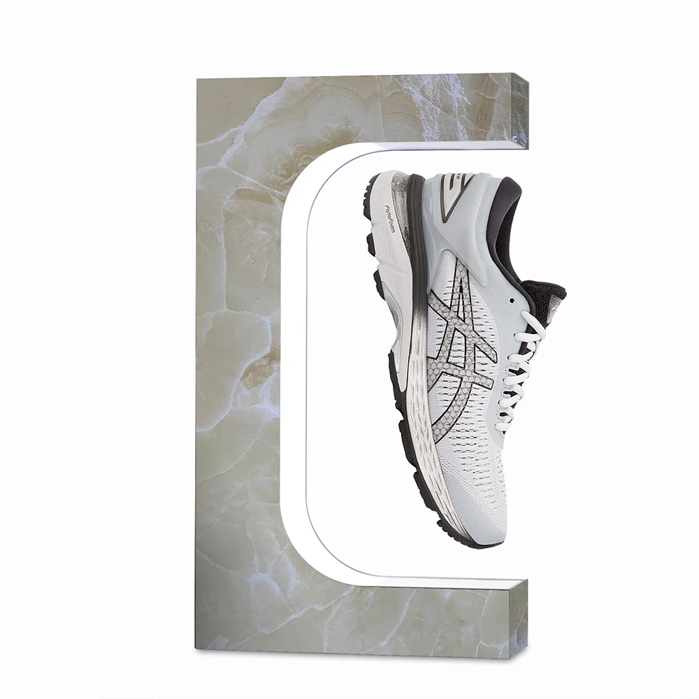 Levitation Shoes Rotation Magnetic Floating Shoes Display Racks with LED Light