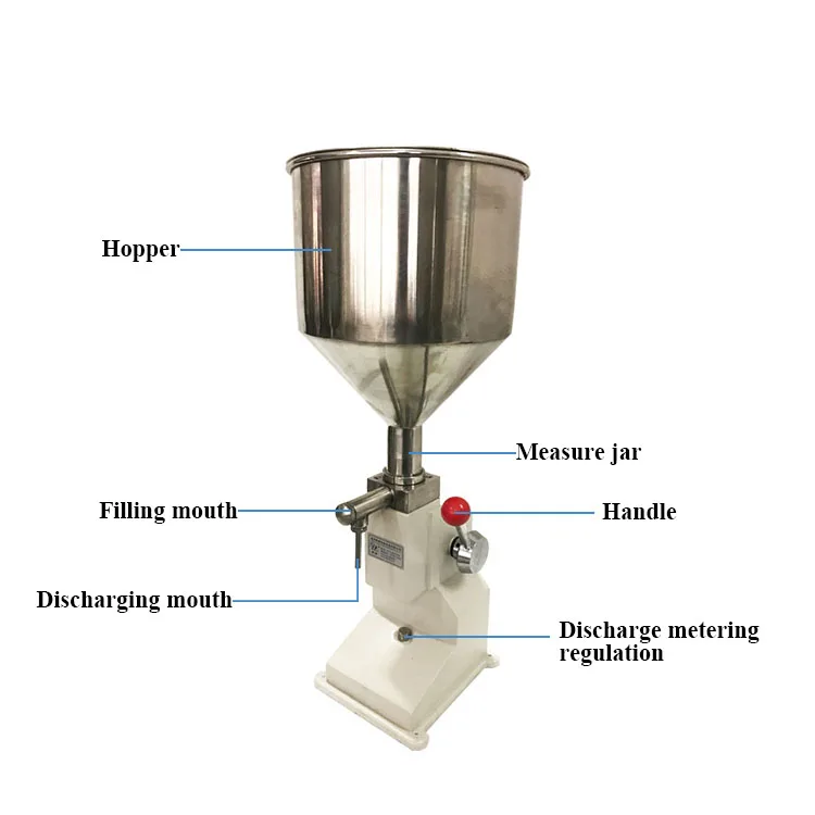 KEFAI Low Price Manual Hand Pressure Nail Polish Cosmetic Cream Glue Bottle Filling Machine