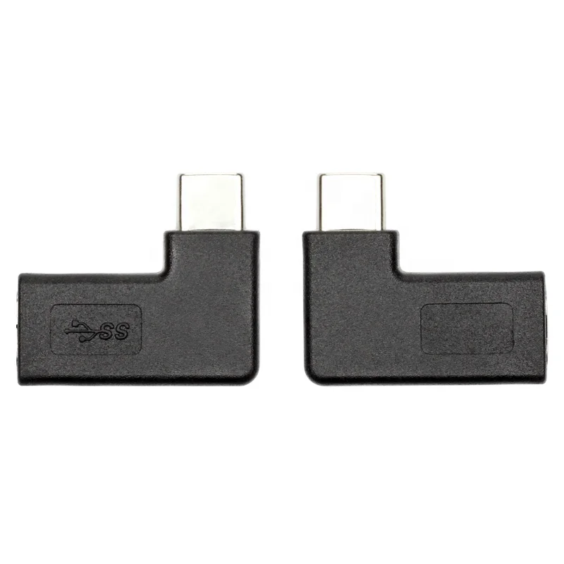 ULT-unite 90 Degree Right Angle USB C Adapter 10Gbps USB 3.1 Type C Male to Female Converter Adapter for MacBook Chromebook