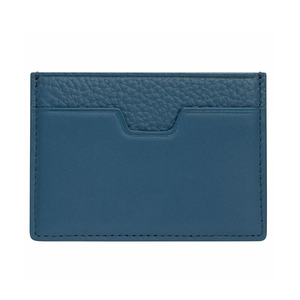 Hot Sale Simple Classic Design Wholesale Handmade Business Different Leather Combination Pure Leather Made Card Holder