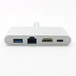 Type-c to HD-MI Fast Ethernet RJ45 Converter USB HUB PD Charging USB-C Splitter