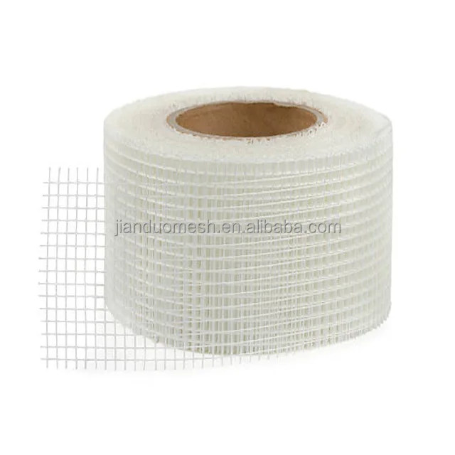 Wall crack repair 4.5oz white color self adhesive fiberglass mesh