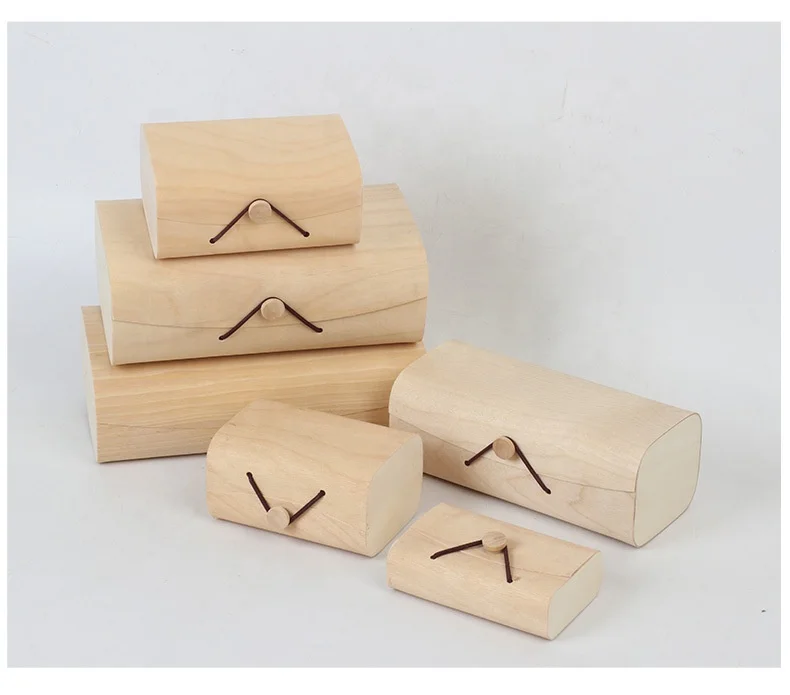 Custom design Wooden Tea Caddies Gift Box Large Cylinder Wood Wine Box