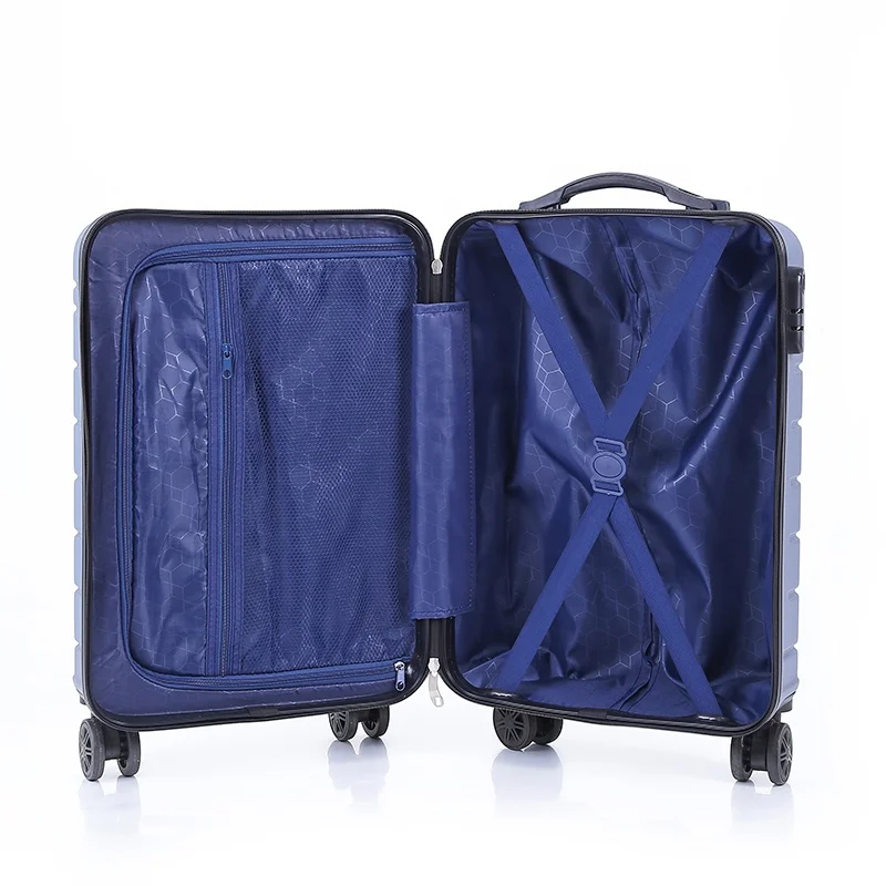 new silver luggages business fashion abs trolley luggage set