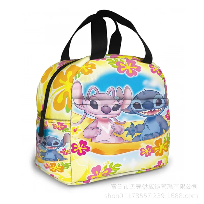 Made in China Stitch Mickey Aluminum Film Preservation Insulation Bag Portable Zipper Storage Bag Waterproof Lunch Food Box