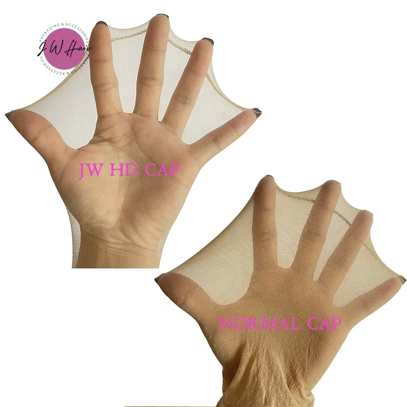 Wig Making Cap Custom Polyester Cap With LOGO Super Thin Sheer Stocking Wig Cap