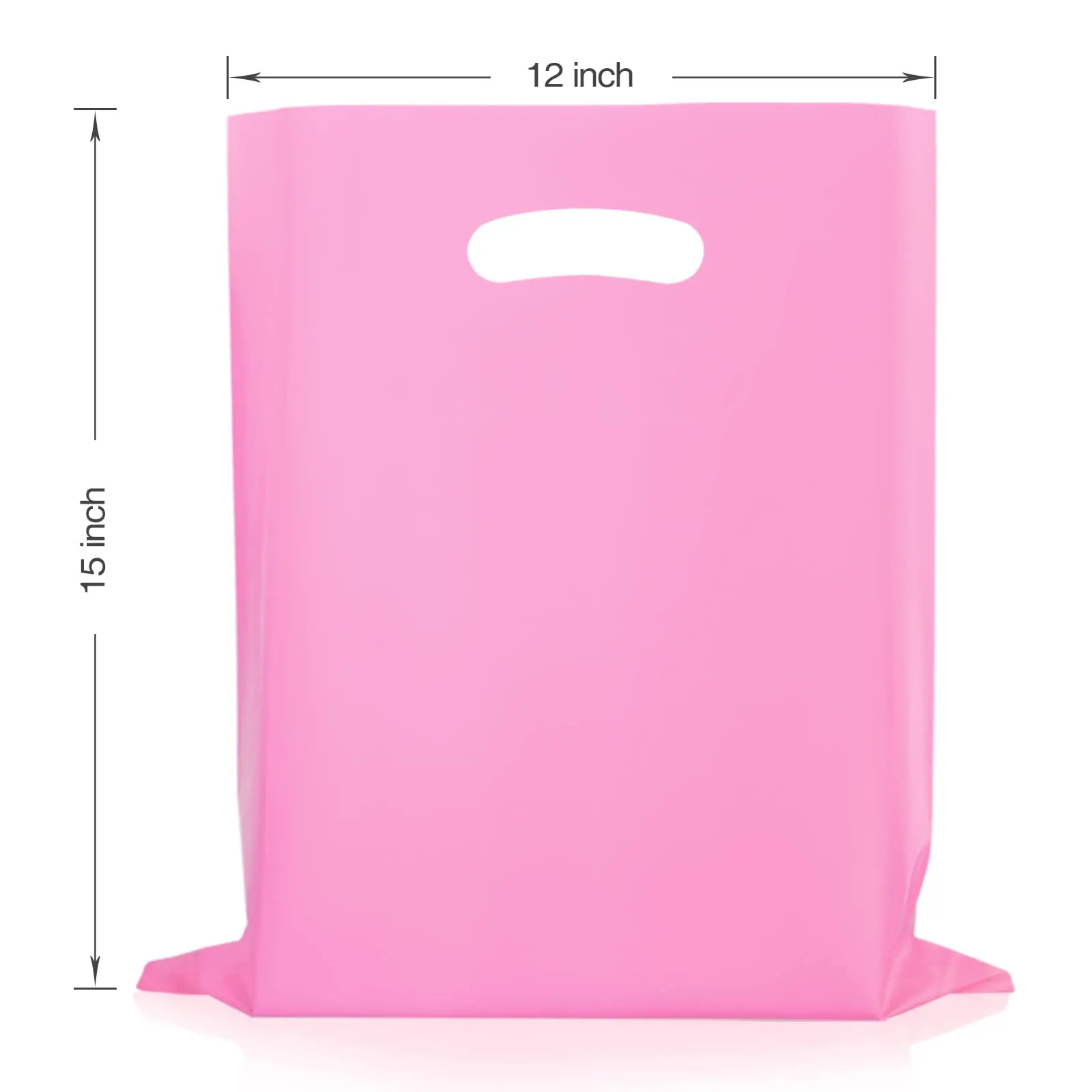 Large Glossy Plastic Shopping Bag Custom Logo Wholesale