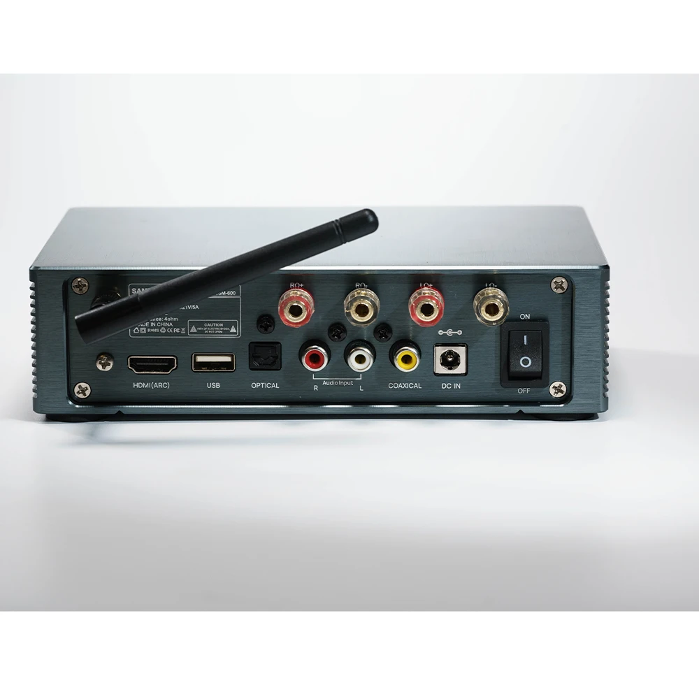 Samtronic BT 5.0 Subwoofer Amplifier 100Wx2 USB HiFi Stereo Digital 2.0CH Sound Amplifier for passive bookshelf speaker