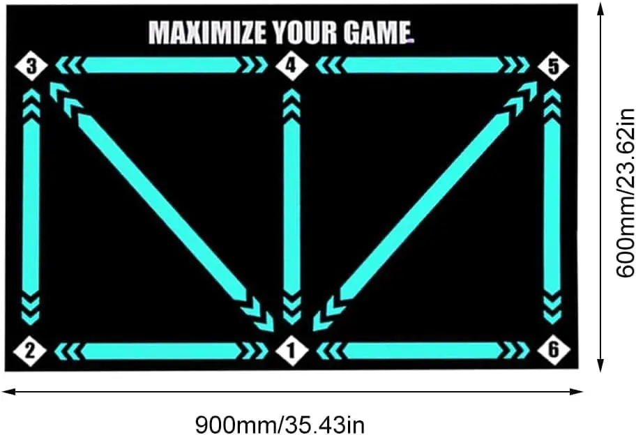 customized New arrived Football Team soccer Training Equipment Football Training Mat for Effective Footwork Practice