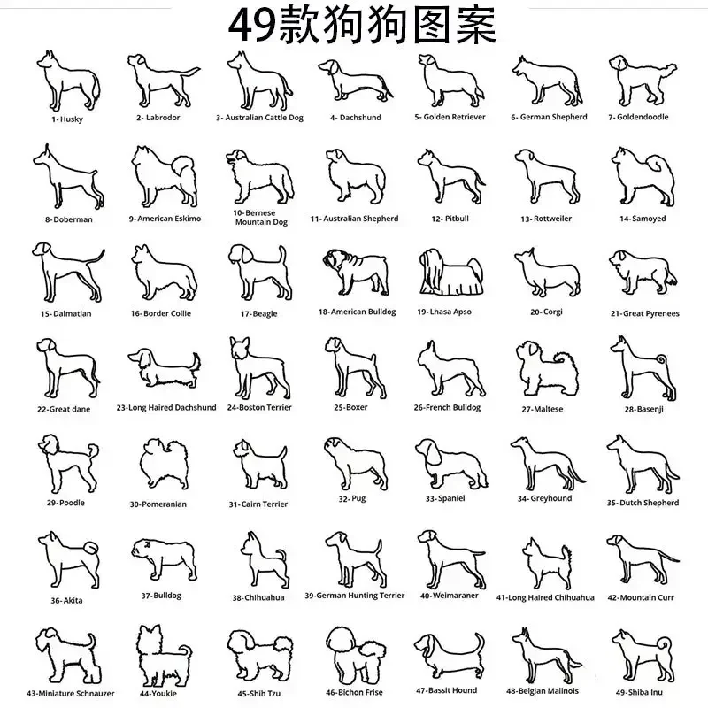 High Quality Pet Lover Dog Commemorative Gift Dog Shaped Gold Necklace Custom Name Personalized Chain Necklace