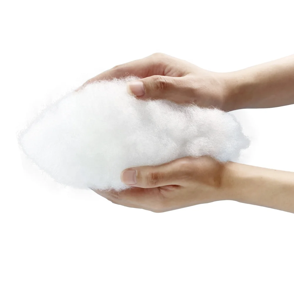 New type of fluffy lightweight cotton filling material fiber high rebound seven D cotton DIY pillow filling cotton
