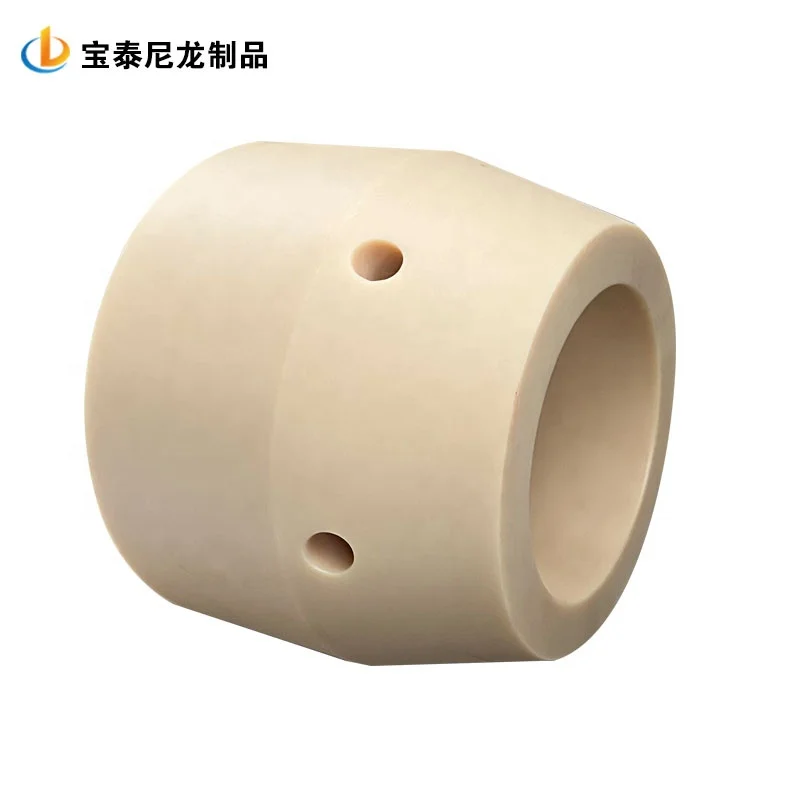 Professional customization CNC Machined  Wear-resistant nylon  threaded bushing