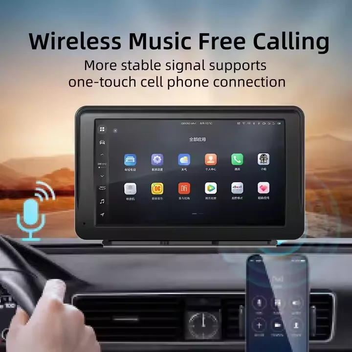 Touch Screen Autoradio Car Video 2.5D Player Gps Navigation Multimedia System DVR MP5 Carplay and Android Auto Radio
