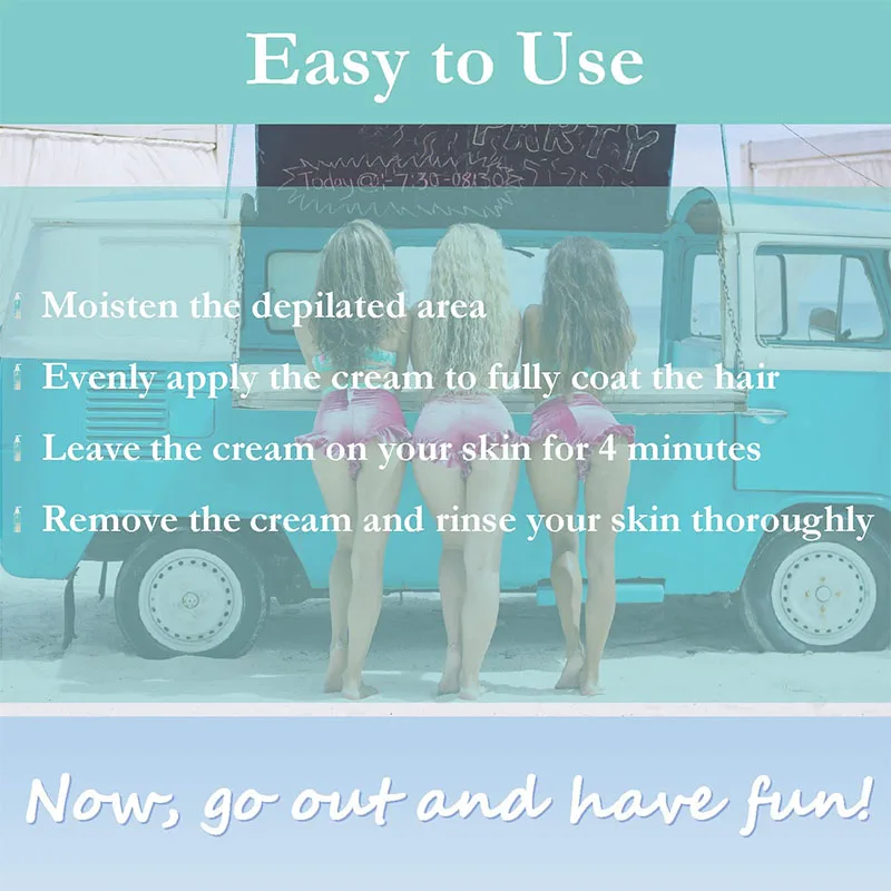 Customized Intimate Painless Under Arm facial hair remover cream for women