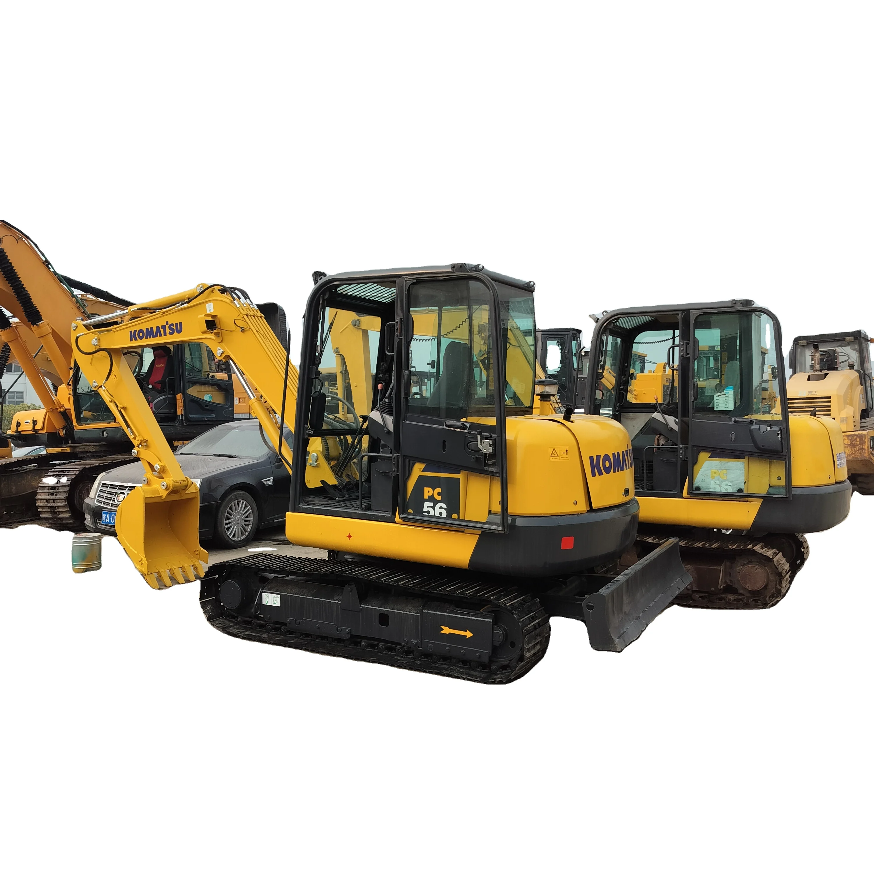 Used Engineering Digger Machine Caterpillar Construction Machinery Free Shipping Products 3.5 Ton Pc56 Mini Excavators Canada JP