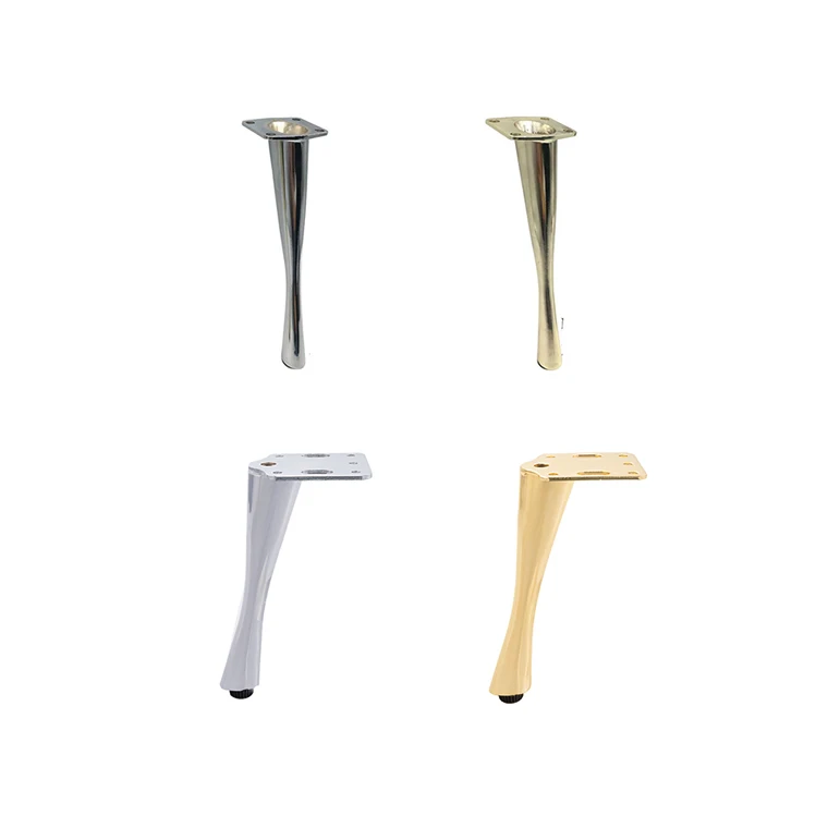gold modern metal sofa legs feet Tapered iron legs for sofa chair tube furniture legs