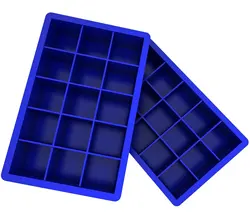15 cube silicone ice trays,silicone ice cube trays custom logo printing, ice cube mold
