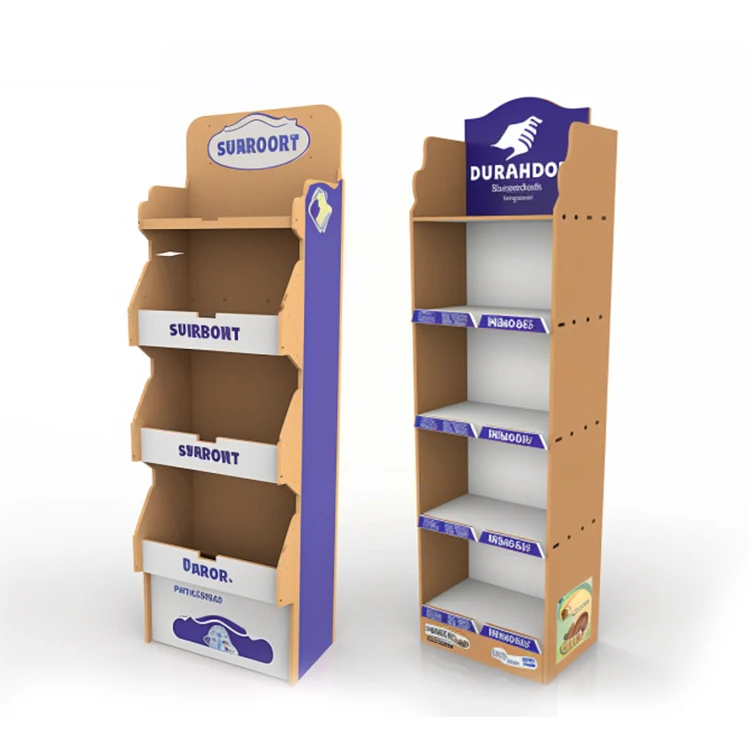 Commercial Shop Floor Display hat stand display rack portable Soft Cardboard Drink Sports Sale Display Rack Stand