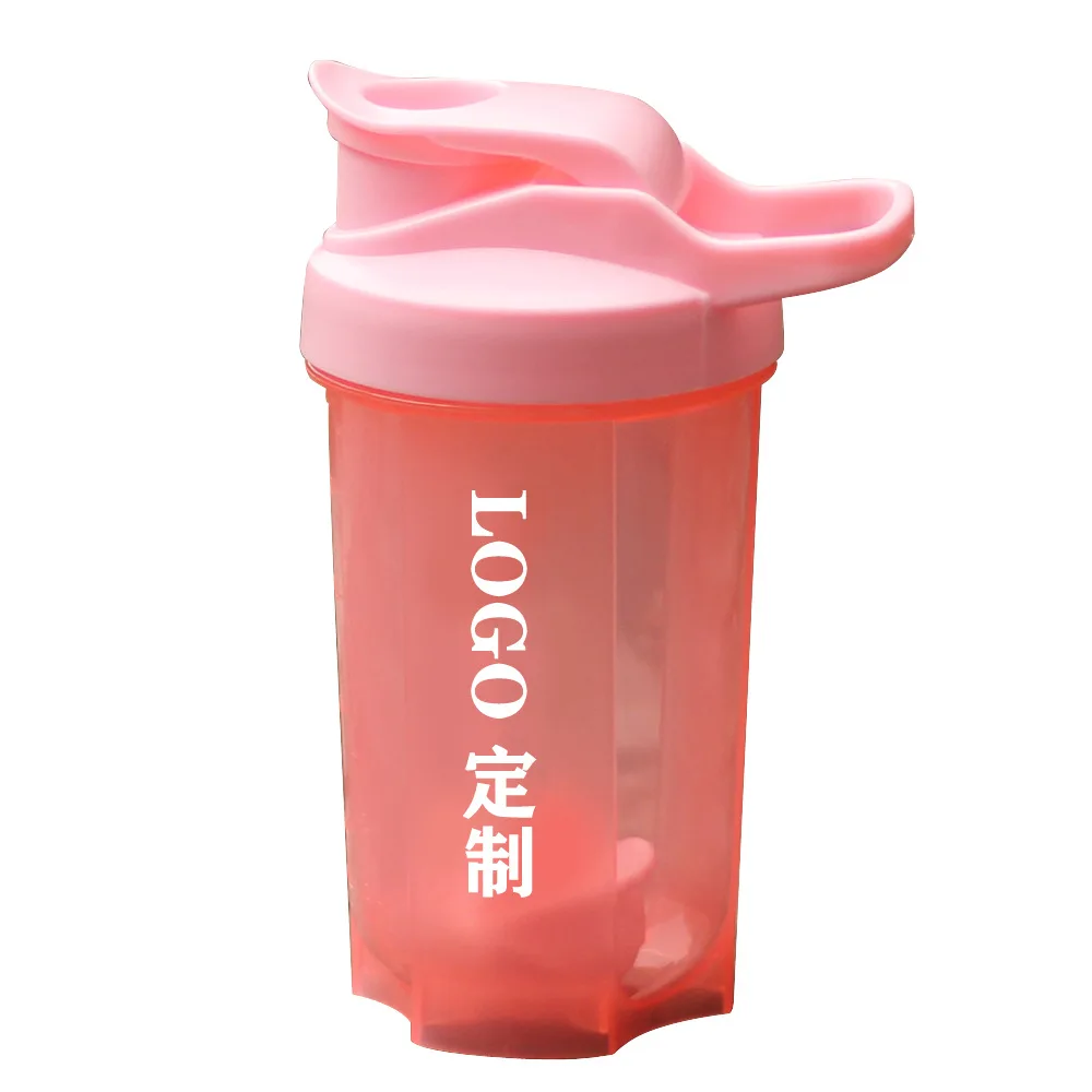 Wholesale Custom Logo 16oz 500ml Fitness Bpa Free Plastic Gym Protein Shaker Bottle Cup for Sports