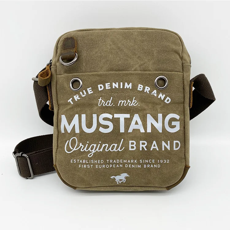 Men Canvas Messenger Bag Business Single Shoulder Crossbody Bag