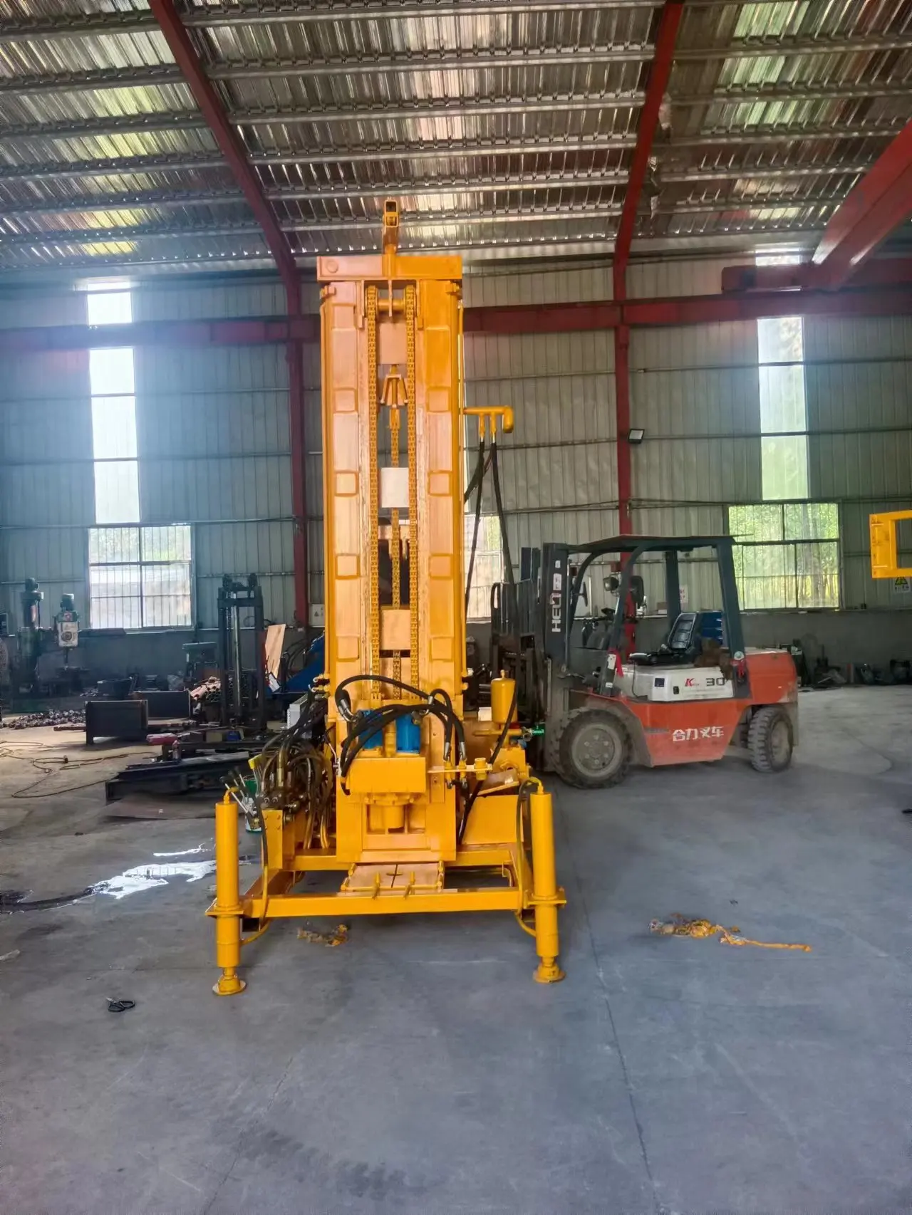 Простая в переноске буровая установка 200 м для бурения скважин с двойной водой и газом