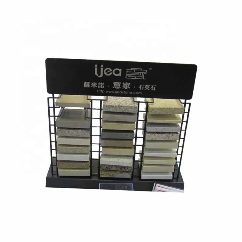 Counter metal display racks showroom for tiles
