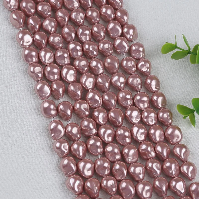 Wholesale large huge big size baroque nucleus nucleated irregular fireball Shape Freshwater Pearl beads strands
