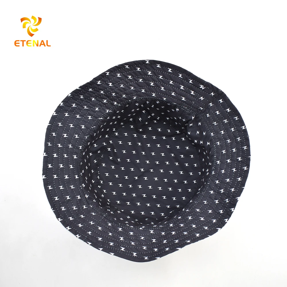 Складная шляпа-ведро с вышитым логотипом по индивидуальному заказу двусторонняя шляпа-рыболовная шляпа дешевая цена унисекс для взрослых вышивкой из 100% хлопка