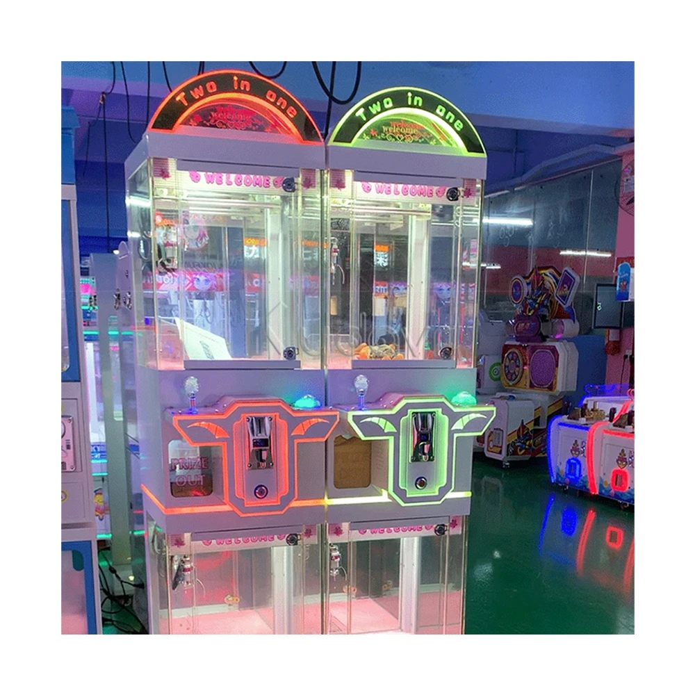 Wholesale commercial mini custom bill acceptor teddy bear plush gift toys arcade crane game elaut claw machine malaysia